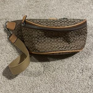 Coach signature belt bag